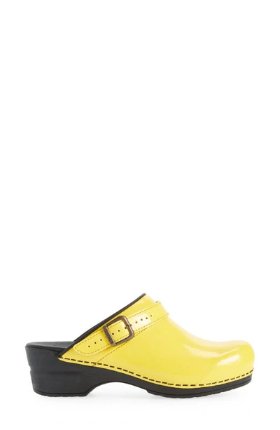 Sanita Estelle Polka Dot Clog In Yellow
