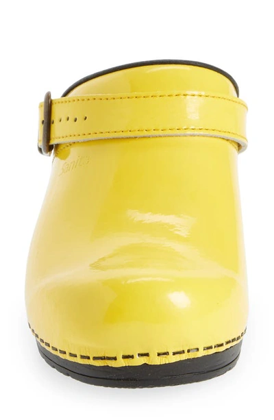 Shop Sanita Estelle Polka Dot Clog In Yellow