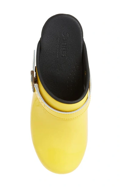 Shop Sanita Estelle Polka Dot Clog In Yellow