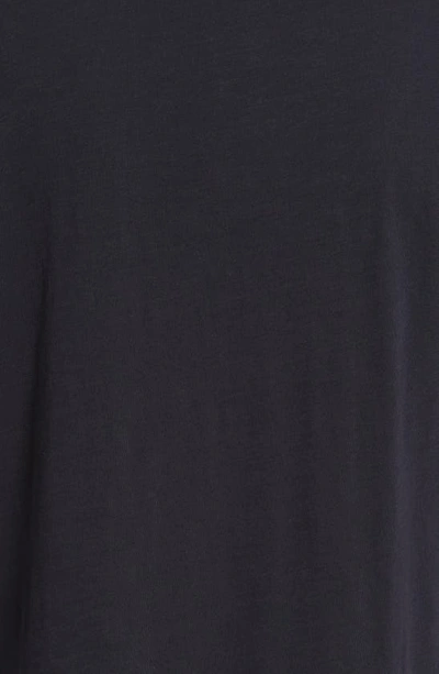 John Varvatos Victor Solid Slub Cotton Polo In Black
