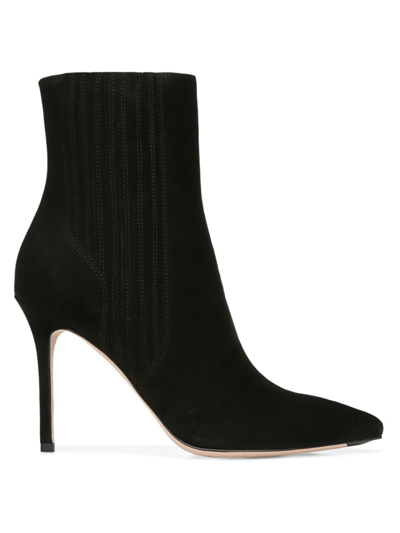 Shop Veronica Beard Women's Lisa Suede Ankle Boots In Black