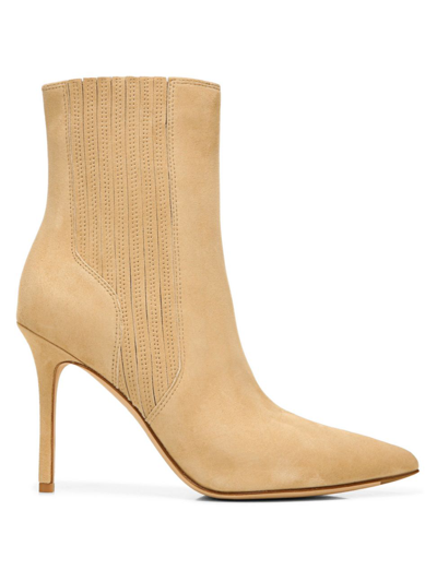 Shop Veronica Beard Women's Lisa Suede Ankle Boots In Sand