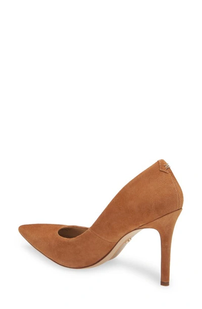 Shop Sam Edelman Hazel Pointed Toe Pump In Toasted Walnut