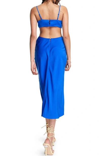 ASOS DESIGN ASOS DESIGN CUTOUT SATIN MIDI DRESS 