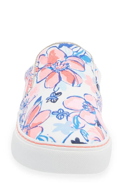 Shop Lilly Pulitzer Julie Floral Mule Sneaker In Resort White Party Lobstar