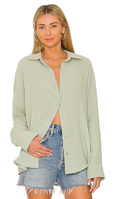 Shop Donni Bubble Shirt In Mint