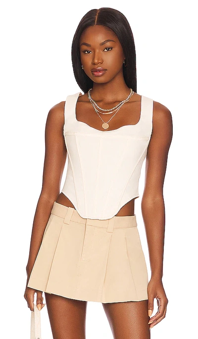 Shop Miaou Campbell Top In White