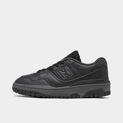 Shop New Balance Big Kids' 550 Casual Shoes In Black/black
