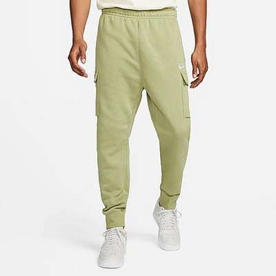 Shop Nike Men's Sportswear Club Fleece Cargo Jogger Pants In Alligator/alligator/white