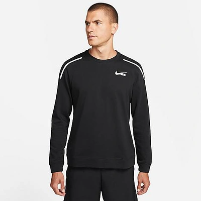 Nike Men's Dri-fit D.y.e. Fitness Long-sleeve Fleece Crew In Black/summit  White | ModeSens