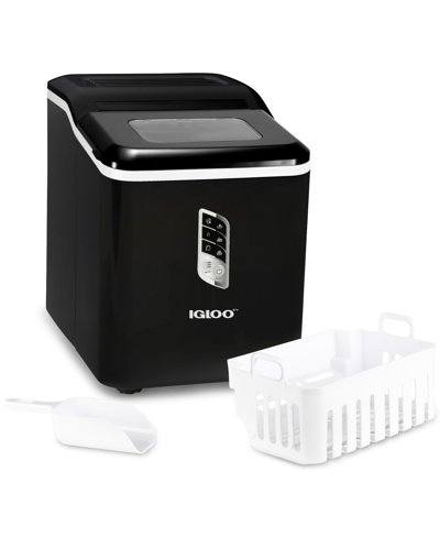 Shop Igloo Iglicebsc26 Automatic Self-cleaning 26-lb. Ice Maker In Black