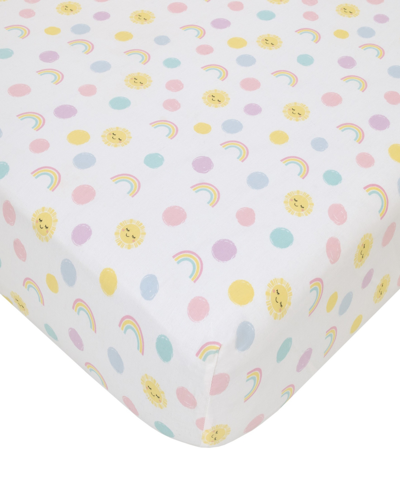 Shop Nojo Happy Days Fitted Crib Sheet In Pink