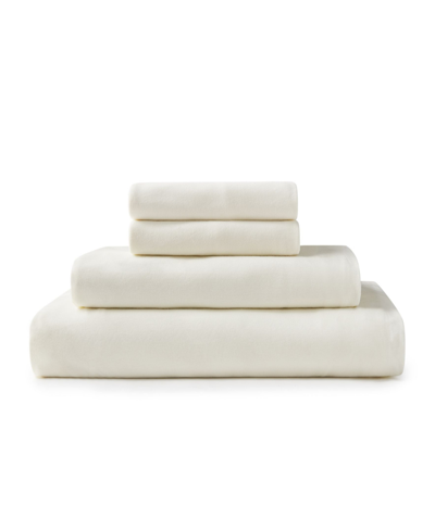 Shop Zorlu Usa Jersey Knit Sheet Set, Full In Ivory