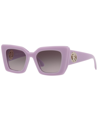 Shop Burberry Women's Sunglasses, Be4344 Daisy In Lilac