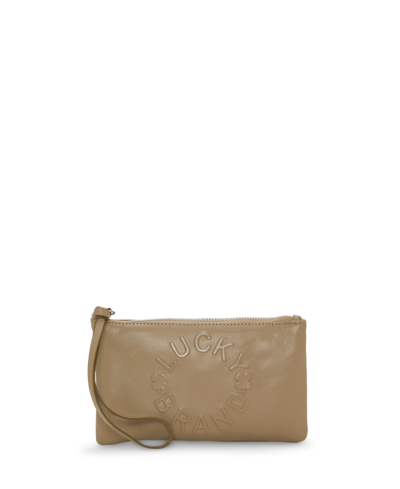 Shop Lucky Brand Women's Diam Wristlet Wallet In Dune