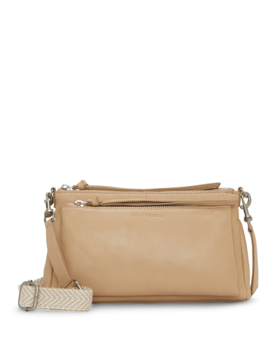 Shop Lucky Brand Women's Koda Crossbody Handbag In Pale Ecru Multi