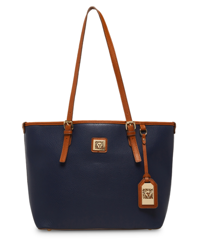 Shop Anne Klein Women's Classic Perfect Tote Handbag In Blue