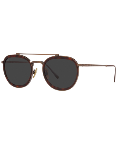 Shop Persol Unisex Polarized Sunglasses, Po5008st 51 In Brown
