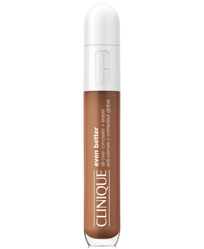 Shop Clinique Even Better All-over Concealer + Eraser, .2 Oz. In Mahogany