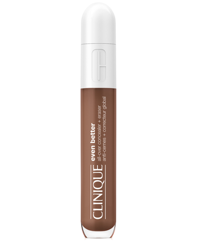 Shop Clinique Even Better All-over Concealer + Eraser, .2 Oz. In Espresso