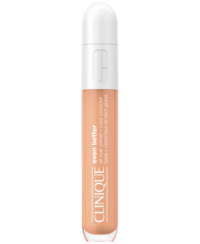 Shop Clinique Even Better All-over Primer + Color Corrector In Peach