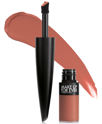 Shop Make Up For Ever Rouge Artist For Ever Matte 24hr Power Last Liquid Lipstick In Toffee At All Hours
