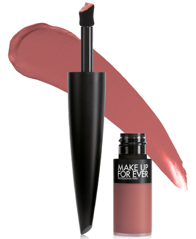 Shop Make Up For Ever Rouge Artist For Ever Matte 24hr Power Last Liquid Lipstick In Immortal Rosewood