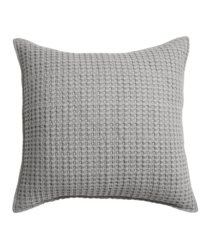 Shop Levtex Mills Waffle Decorative Pillow, 20" X 20" In Gray