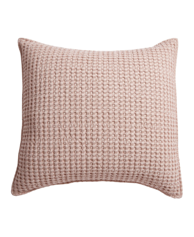 Shop Levtex Mills Waffle Decorative Pillow, 20" X 20" In Blush