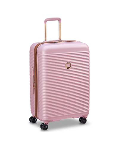 Shop Delsey Closeout!  Freestyle 24" Expandable Spinner Upright Suitcase In Peony