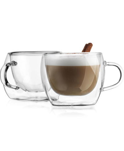 Shop Godinger Contessa Tea Double Wall Cups, Set Of 2 In Clear
