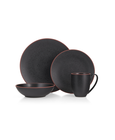 Shop Nambe Taos 4 Piece Place Setting In Black