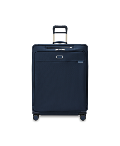 Shop Briggs & Riley Baseline Extra Large Expandable Spinner In Navy