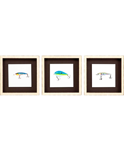Shop Paragon Picture Gallery Fishing Lure Ii Wall Art Set, 3 Piece In Blue
