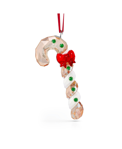 Shop Swarovski Holiday Cheers Gingerbread Candy Cane Ornament In Brown
