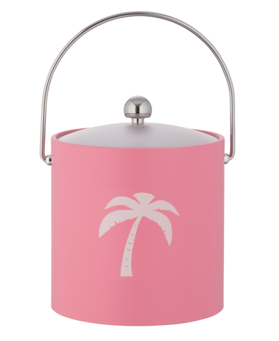 Shop Kraftware Pastimes Palm Tree Ice Bucket, 3 Quart In Pink