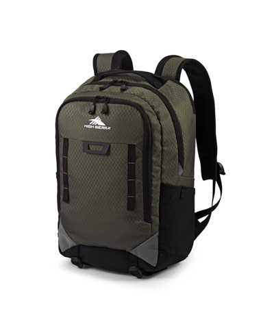 Shop High Sierra Litmus Backpack In Forest Green And Black