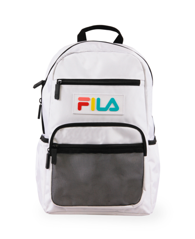 Shop Fila Vermont 2 Backpack In White Mix