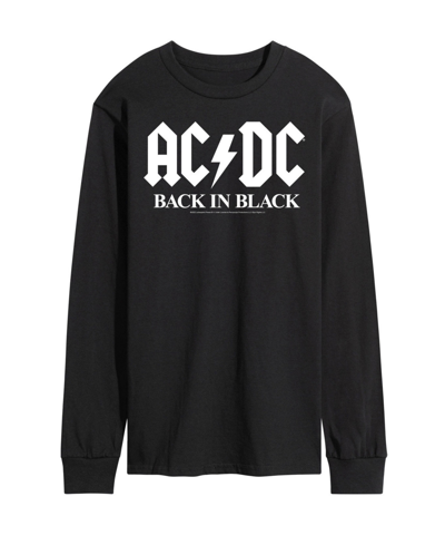 Shop Airwaves Men's Acdc Back In Black Long Sleeve T-shirt