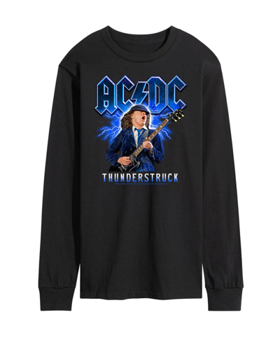 Shop Airwaves Men's Acdc Thunderstruck Long Sleeve T-shirt In Black