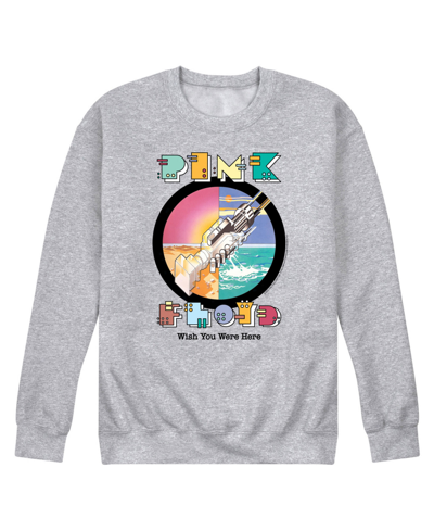 Shop Airwaves Men's Pink Floyd Wish You Were Here Fleece T-shirt In Gray