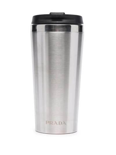 Shop Prada Logo-sleeve Travel Cup
