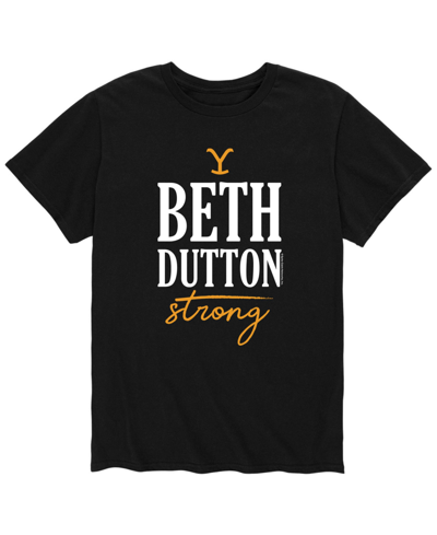 Shop Airwaves Men's Yellowstone Beth Dutton Strong T-shirt In Black