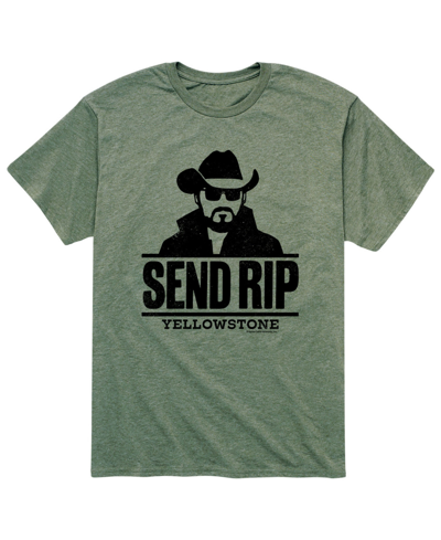 Shop Airwaves Men's Yellowstone Send Rip T-shirt In Green