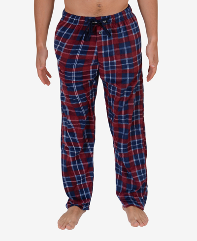 Shop Members Only Minky Fleece Pant With Draw String In Red/blue Plaid