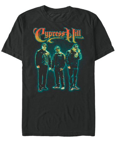 Shop Fifth Sun Men's Cypress Hill Trio Time Short Sleeve T-shirt In Black