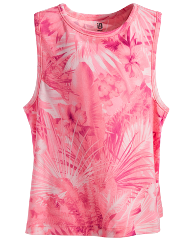 Shop Id Ideology Big Girls June Jungle Tank, Created For Macy's In Pink Hustle