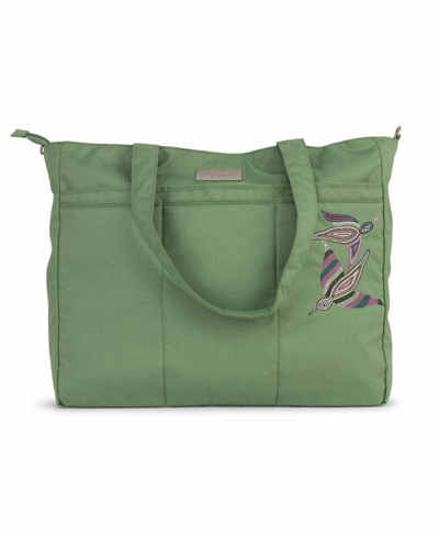 Shop Ju-ju-be Super Be Tote Diaper Bag In Embroidered Jade