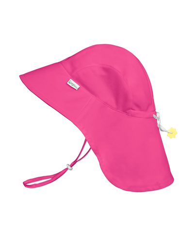 Shop Green Sprouts Baby And Toddler Girls Adventure Sun Protection Hat In Hot Pink