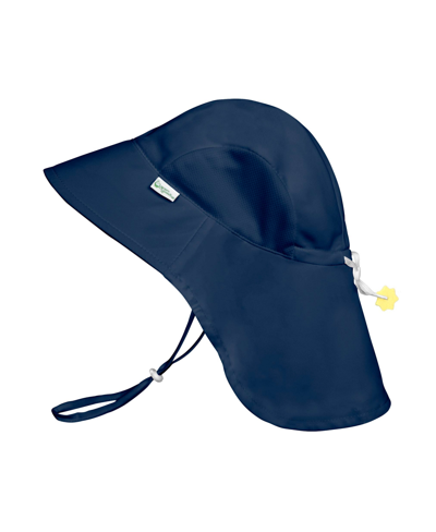 Shop Green Sprouts Baby And Toddler Boys Or Girls Adventure Sun Protection Hat In Navy